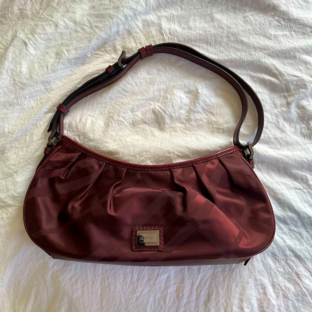 Burberry Nylon Check Shoulder Bag